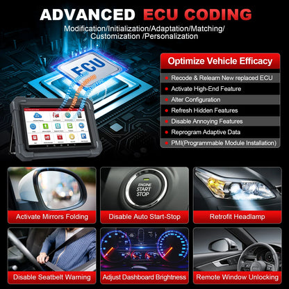 LAUNCH X431 PRO3 ACE Car OBD2 Diagnostic Tool Auto Bidirectional Scan Tool CAN FD & DoIP,FCA SGW,ADAS with 2-Year Free Update