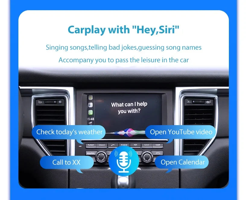 Wireless CarPlay6.5" 8.8 '10.25" For Ferrari F12 F458 812 F488 F8 Potorfino Android mirror link AirPlay CarPlay function