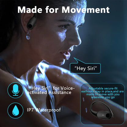 Mpow T68 Deep Bass Wireless Earbuds Bluetooth 5.3 TWS Earphones in-Ear LED Display Waterproof True Earphones for Work Gym Sports