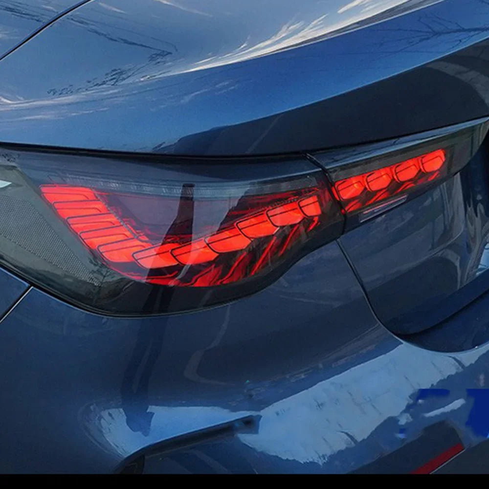 Car Taillights for Bmw 4 Series 2020-2023 Led Auto Back Lamps Assembly Upgrade Dragon Design Style Turn Signal Accessories