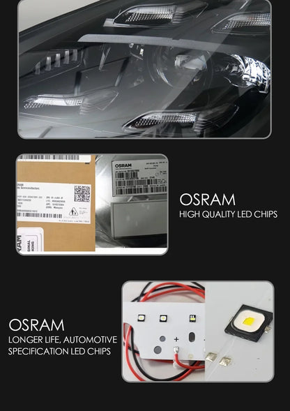 Car Lights For Porsche Panamera LED Headlights 2010 2011 2012 2013 970 970.1 Laser Matrix Headlamps Plug and Play