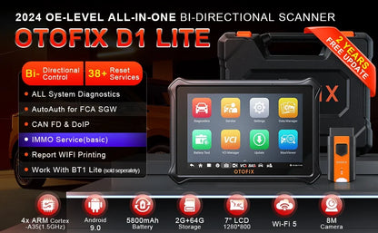 OTOFIX D1 Lite OBD2 Scanner All System Car Diagnostic Tool Automotive Scan Tool Bluetooth Diagnosis for All Cars