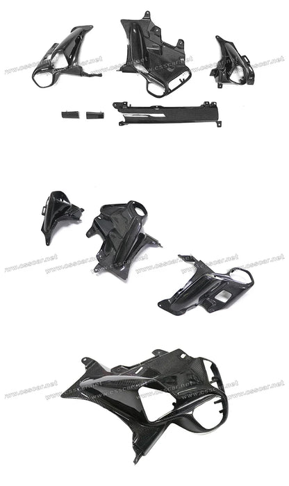 For Ferrari 458 OEM Replement Instrument Panel Air Conditioning Cover Trims Dry Carbon Fiber Interior Decoration Accessories