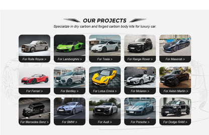OEM Style Dry Carbon Fiber Side Skirt Extension Perfect Fit for Aston Martin DBX 707