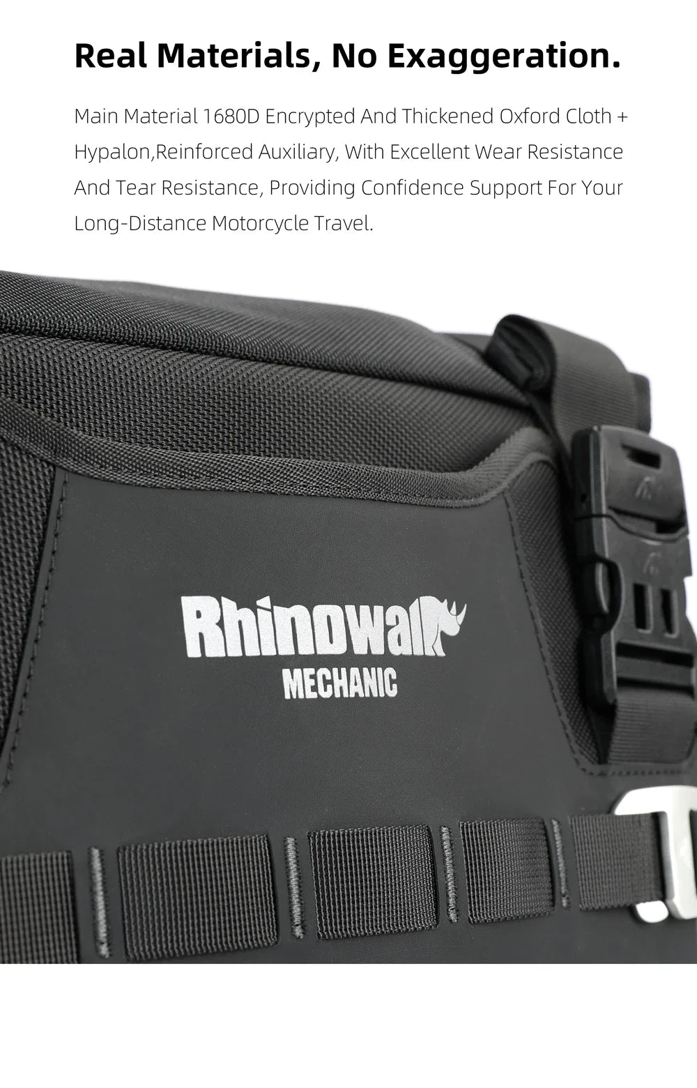 Rhinowalk Motorcycle Side Bag 35L Waterproof Quick Release Saddle Bag For BMW R1300GS R1250GS R1200GS S1000XR Motorbike Luggage
