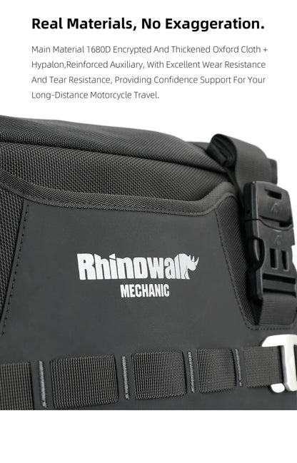 Rhinowalk Motorcycle Side Bag 35L Waterproof Quick Release Saddle Bag For BMW R1300GS R1250GS R1200GS S1000XR Motorbike Luggage