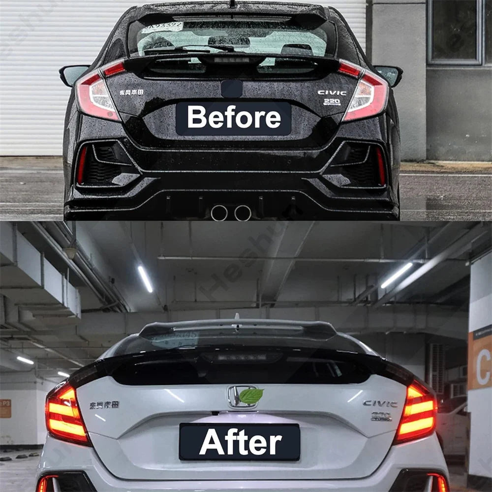 Taillights For Honda Civic Hatchback/Type R 2016-2022 FK7 FK8 10th Gen Tail Lamp Rear Fog Light LED Sequential Signal Assembly