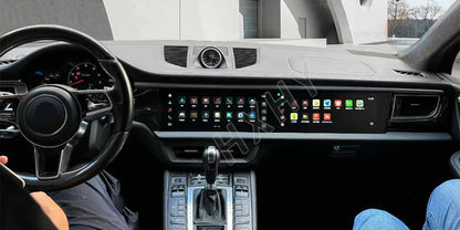 Double Interactive Screen Android 13 8+128G car radio Car Multimedia Stereo For Porsche Macan 2014-2018 DSP 360 Navigation