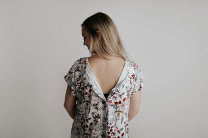 Floral Mommy Labor and Delivery Nursing Hospital Gown by Three Little Tots