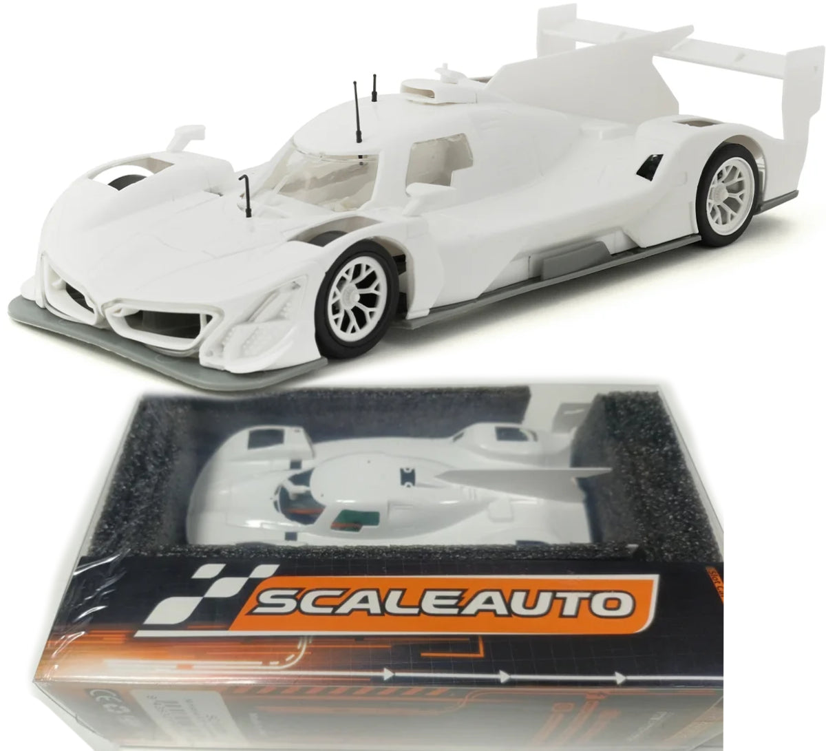 Scaleauto BMW M-Hybrid GTP Hypercar White Racing Kit 1/32 Slot Car SC-6330