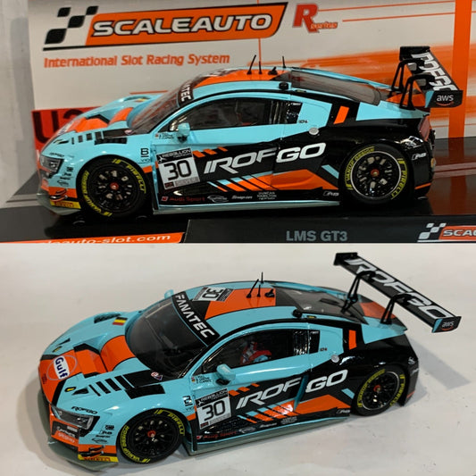 Scaleauto Audi R8 LMS GT3 Gulf World Challenge 2021 R-Series 1/32 Slot Car SC-6352R