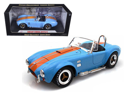 1965 Shelby Cobra 427 S/C Blue With Orange Stripes 1/18 Diecast Model Car by Shelby Collectibles  free shipping USA