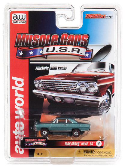Auto World 1966 Chevy Nova SS Thunderjet R25 HO Slot Car SC340 for AFX