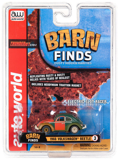 Auto World 1966 Volkswagen Beetle Barn Finds HO Slot Car SC345 fits AFX