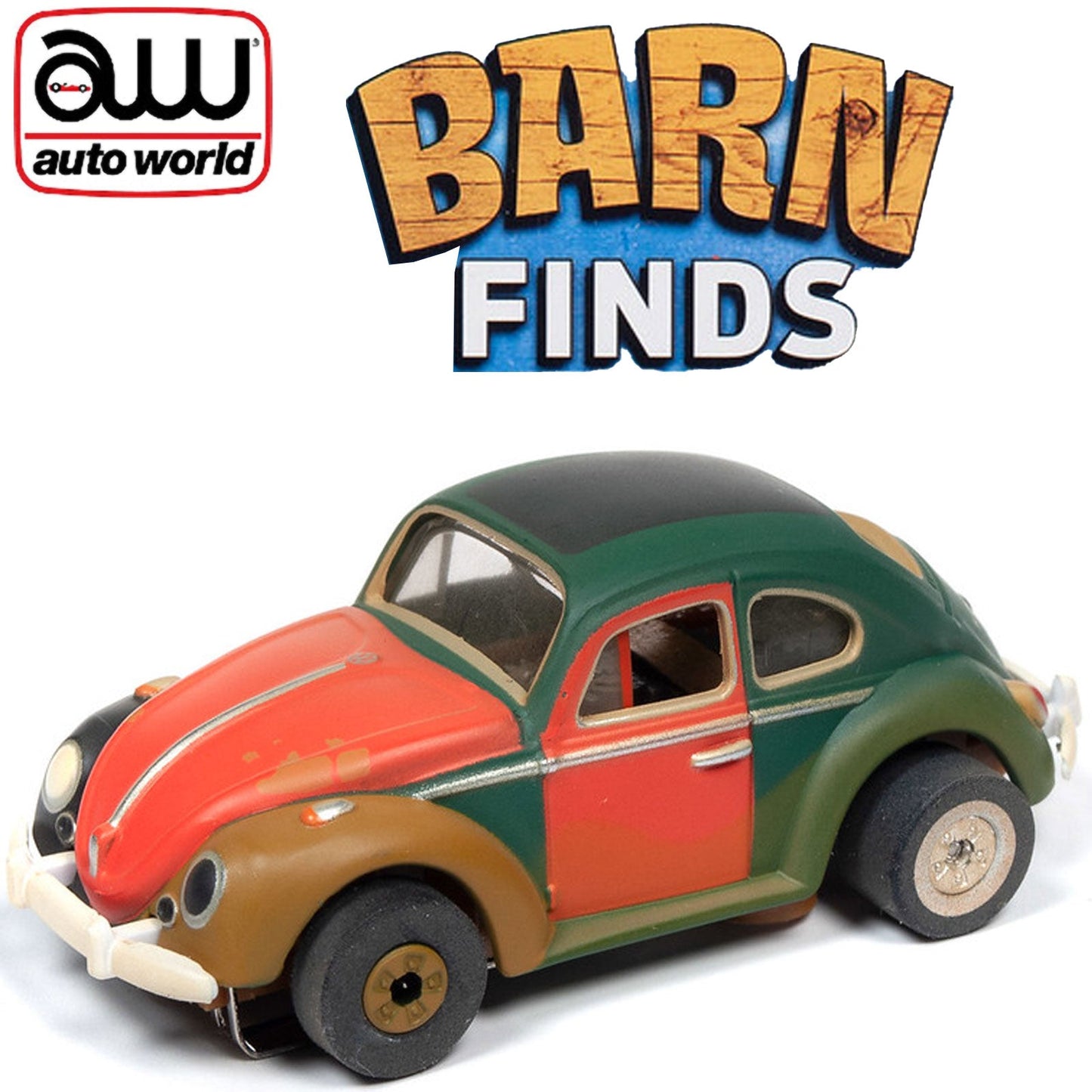 Auto World 1966 Volkswagen Beetle Barn Finds HO Slot Car SC345 fits AFX