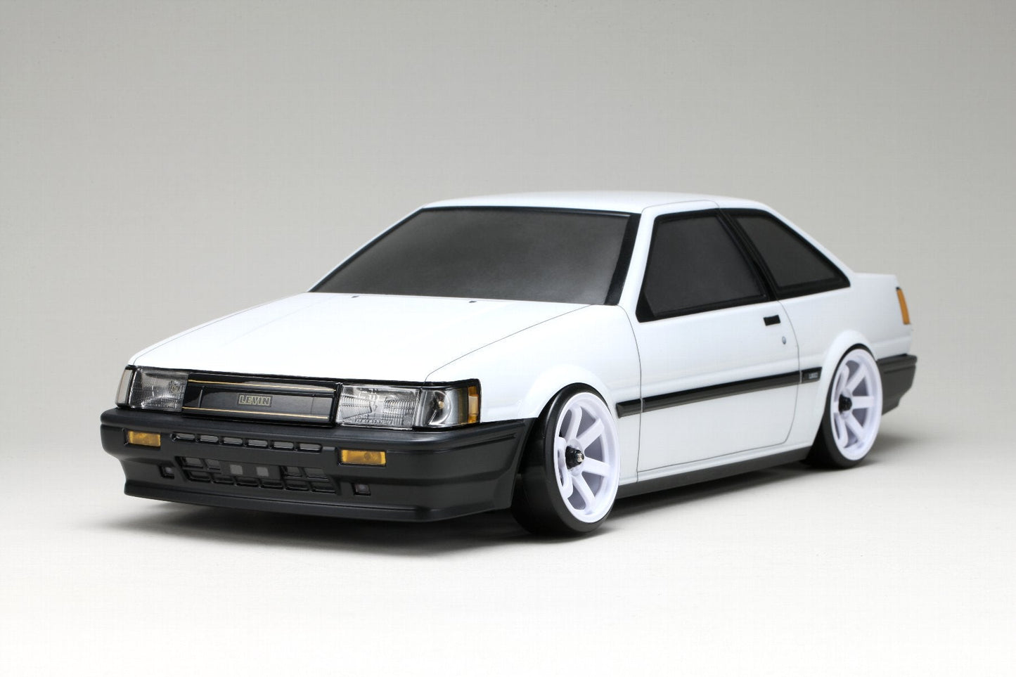 SD-AE86L2B Yokomo Toyota Corolla Levin AE86 2-Door Drift Body w/Light Decal (Clear)