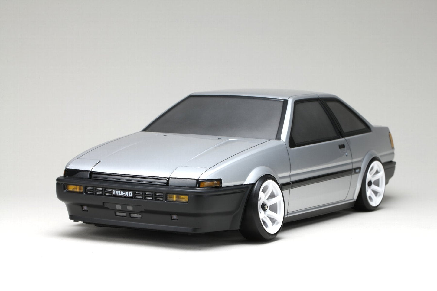 SD-AE86T2B Yokomo Toyota Sprinter Trueno AE86 2-Door Drift Body w/Light Decal (Clear)