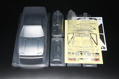 SD-AE86T3B Yokomo Toyota Sprinter Trueno AE86 3-Door Drift Body w/Light Decal (Clear)