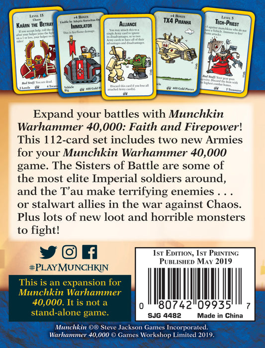 Munchkin: Warhammer 40K - Faith and Firepower