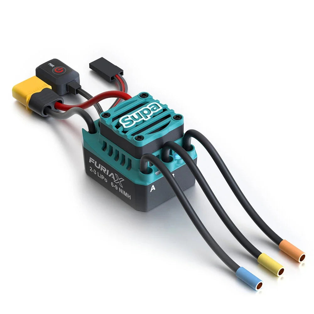 SkyRC FuriaX Supa Brushless Sensorless ESC For 1/10 RC Touring Buggy Short Course Truck