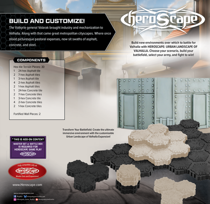 Heroscape: The Urban Landscape of Valhalla Terrain Expansion