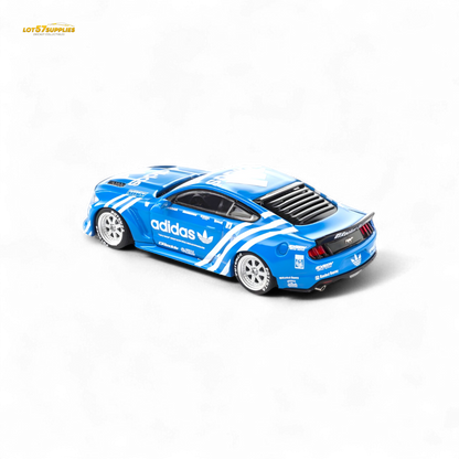 Liberty64 Ford Mustang GT Widebody Modified - A d i d a s Clover 1:64