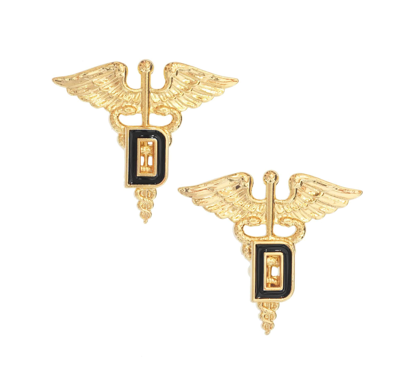 U.S. Army Medical Dental "D" Officer Branch STA-BRITE® Pin-on (pair)
