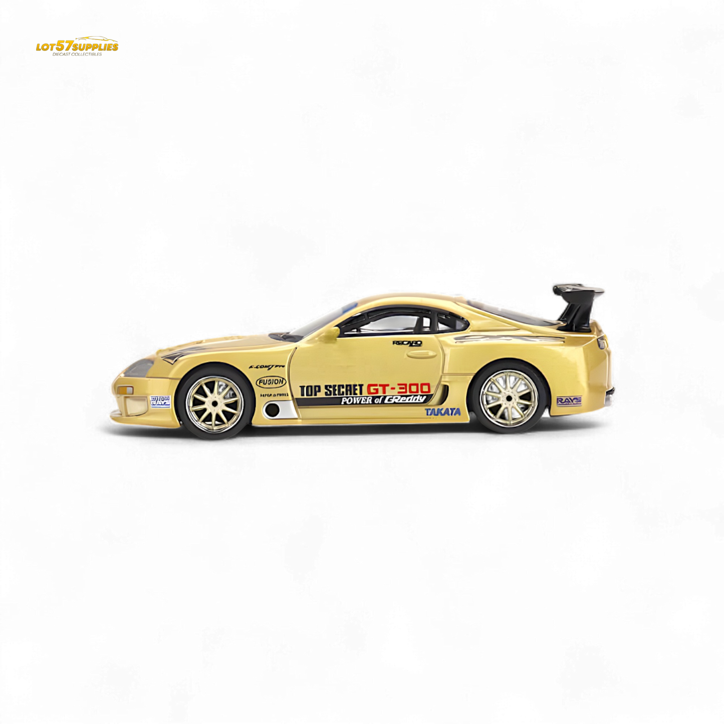 Mini-GT Toyota Supra (A80) Top Secret GT-300 Top Secret Gold 1:64 MGT00961