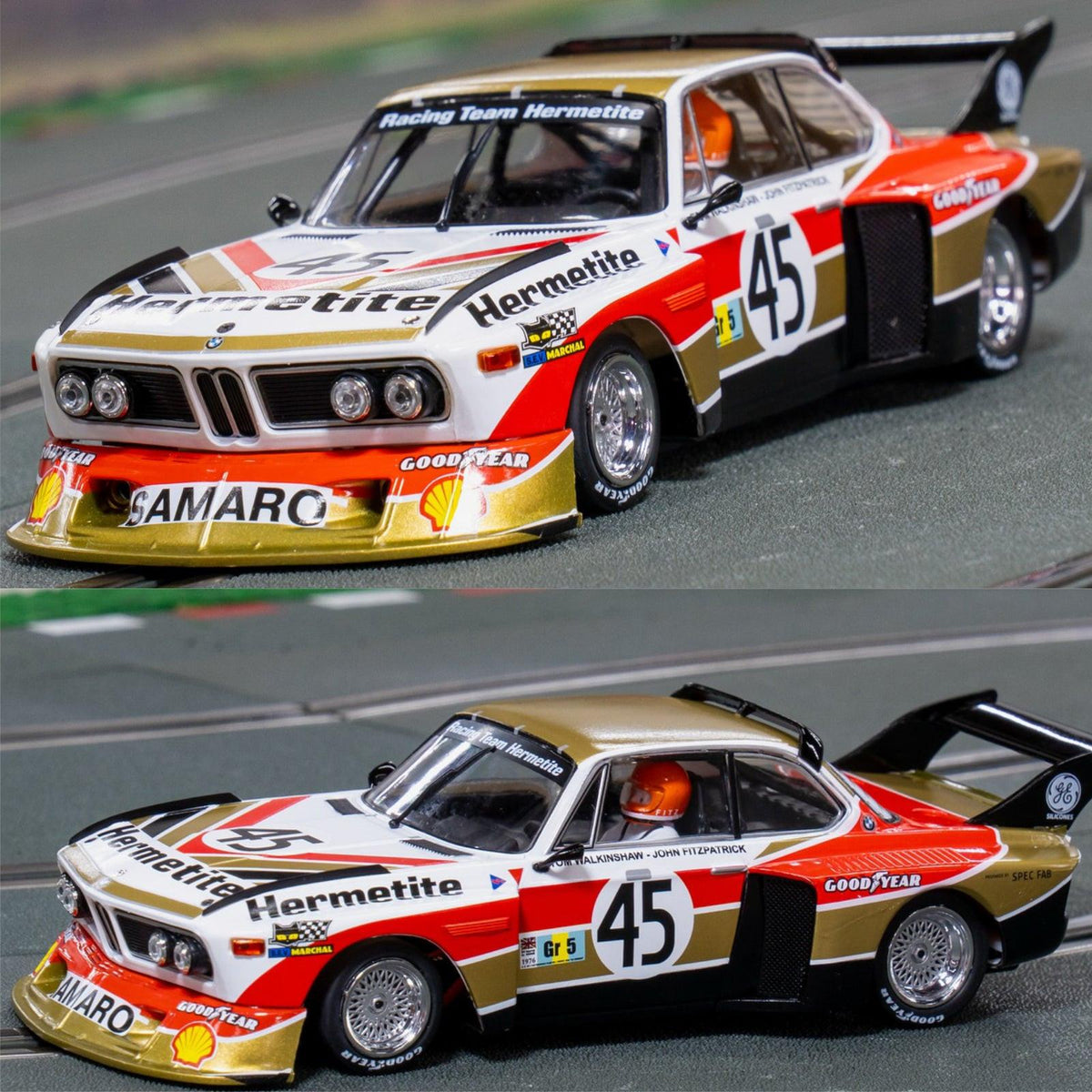 Racer Sideways BMW 3.5 CSL Gr.5 Le Mans 24h 1976 1/32 Slot Car SW86