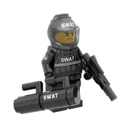 SWAT Operator, Breach & Entry Specialist - Custom Minifig - Made Using LEGO® Parts