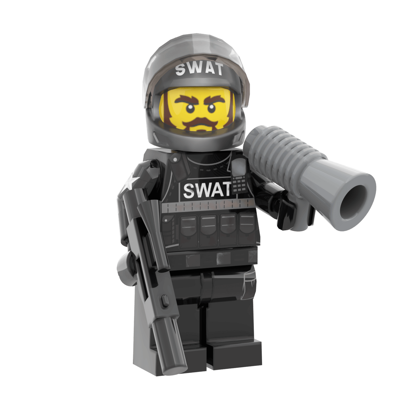 SWAT Commander - Custom Minifig - Made Using LEGO® Parts