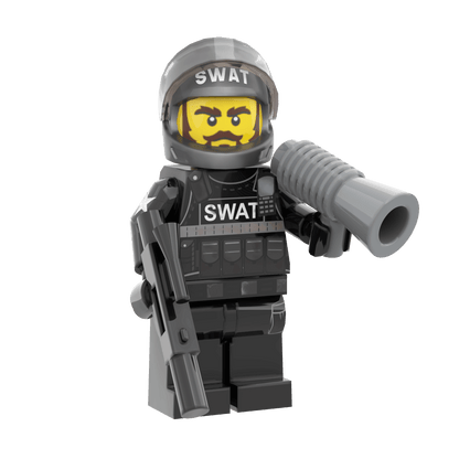 SWAT Commander - Custom Minifig - Made Using LEGO® Parts