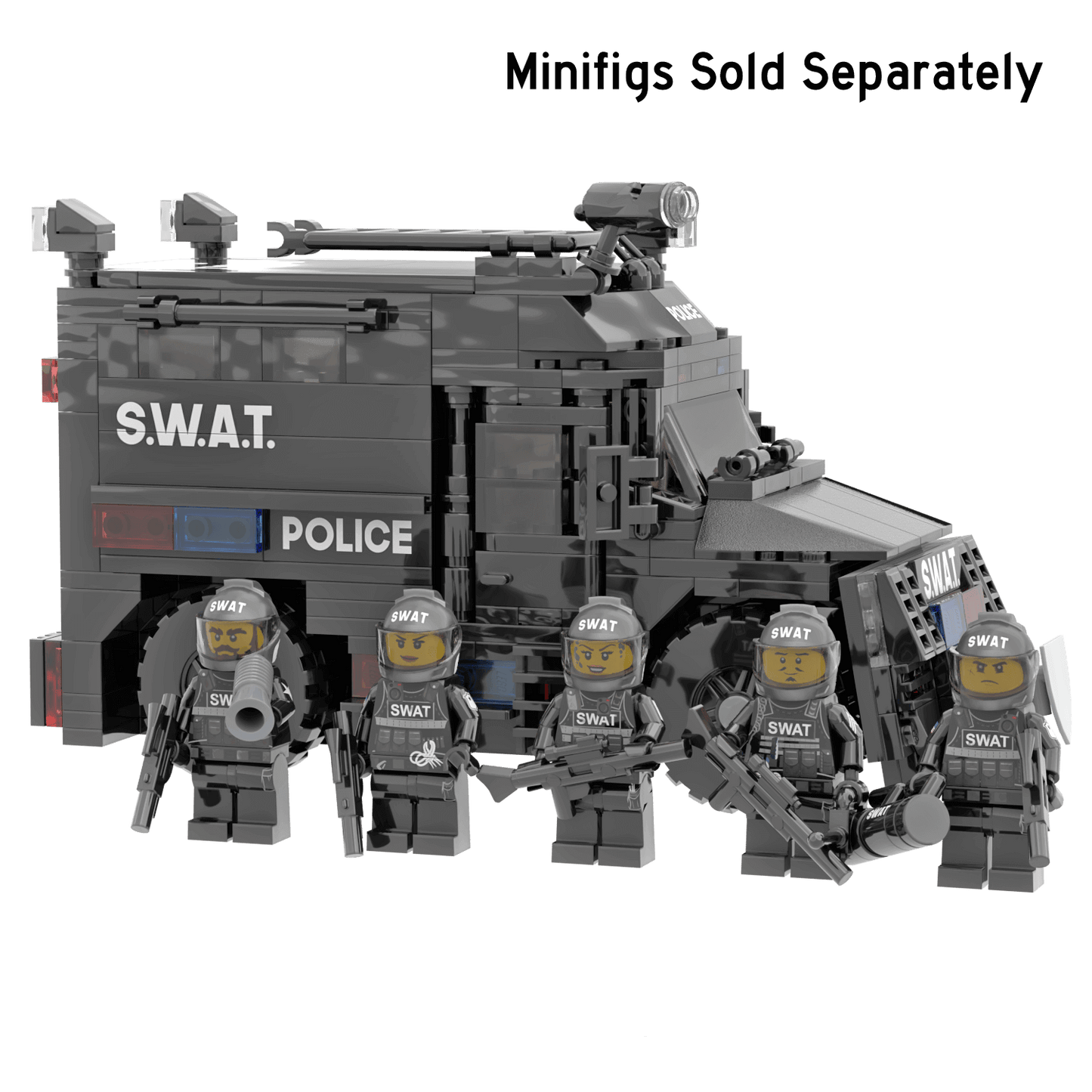 Police Armored S.W.A.T. Vehicle - Custom Building Set - Made Using LEGO® Parts