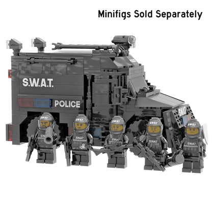 Police Armored S.W.A.T. Vehicle - Custom Building Set - Made Using LEGO® Parts