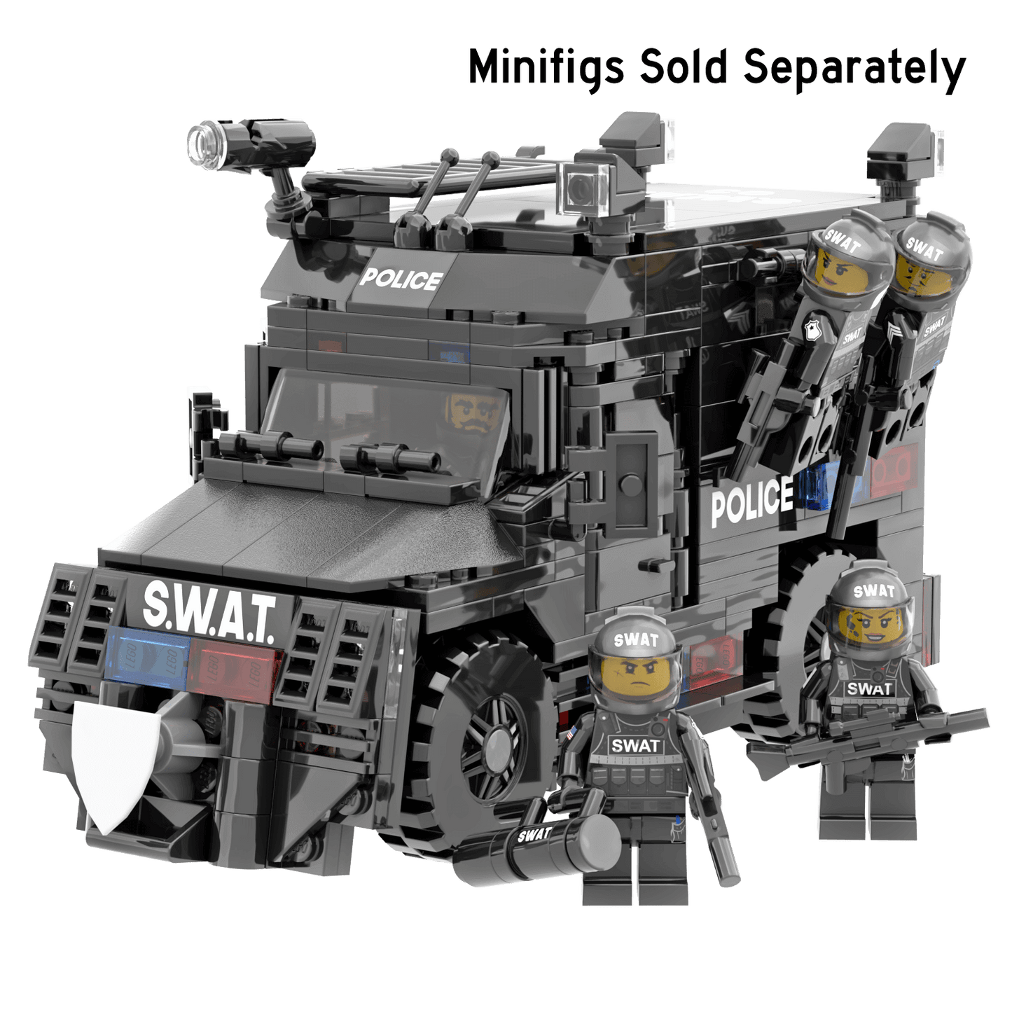 Police Armored S.W.A.T. Vehicle - Custom Building Set - Made Using LEGO® Parts