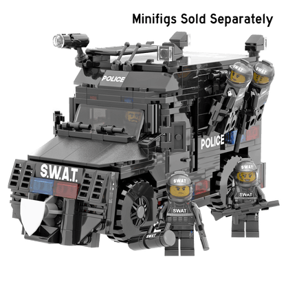 Police Armored S.W.A.T. Vehicle - Custom Building Set - Made Using LEGO® Parts
