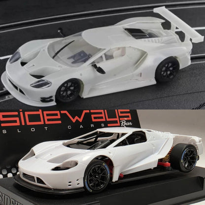 Sideways Ford GTE GT3 White Kit 1/32 Slot Car SWCAR02K