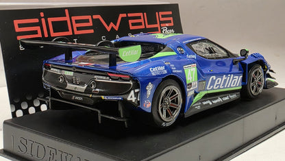 Sideways Ferrari 296 GT3 Cetilar Racing Fantasy 1/32 Slot Car SWCAR11A