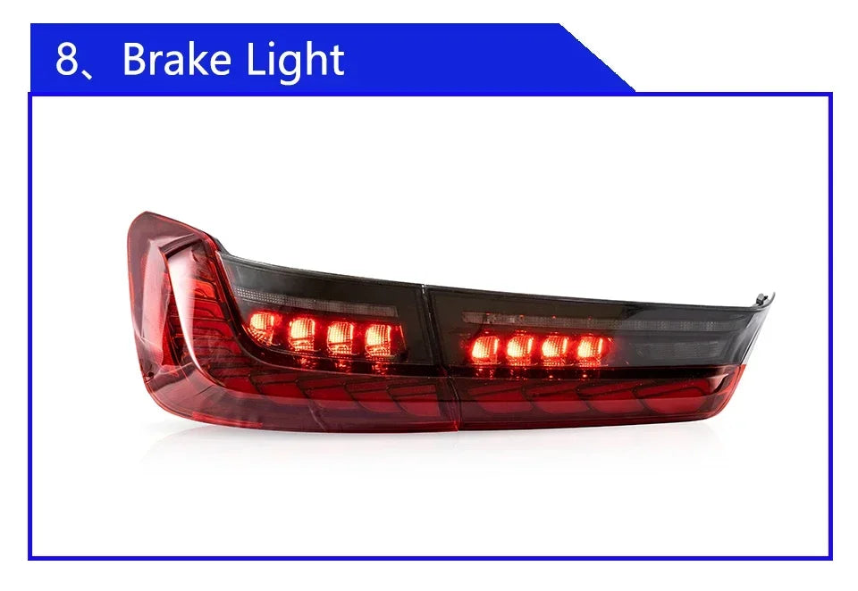 Car Taillights For BMW 3 Series G20 G28 320i 325i 330i 2020-2024 Upgrade LED Dynamic Dragon Taillight Accessories Assembly