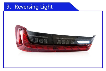 Car Taillights For BMW 3 Series G20 G28 320i 325i 330i 2020-2024 Upgrade LED Dynamic Dragon Taillight Accessories Assembly
