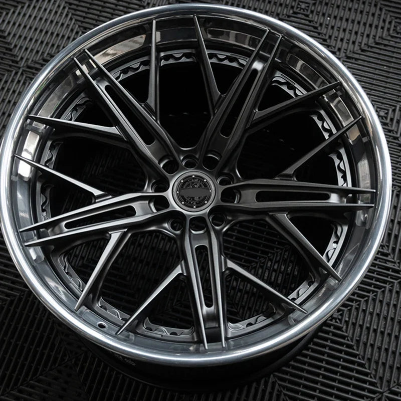 Forged 5x130 5x114.3 5x112 18 20 22 24 26 Inch Gloss Black Forged Wheel for bmw audi mclaren