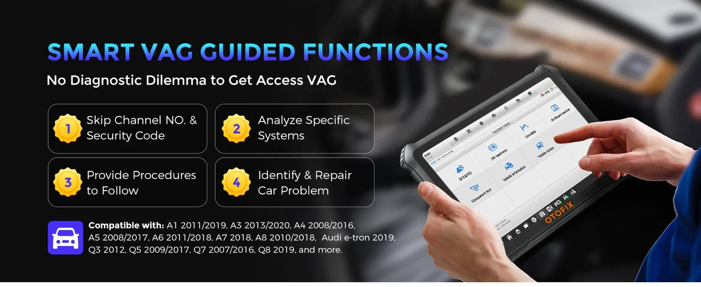 OTOFIX D1 Max Automotive Diagnostic Scan Tool Bi-Directional Scanner ECU Coding DoIP & CANFD 2 Years Update Upgraded of D1 PRO