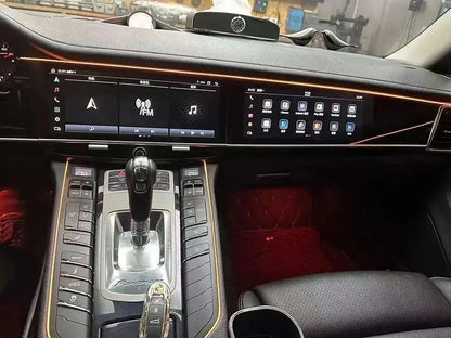 Android Dual Screen For Porsche Panamera 2010-2017 Intelligent System Navigation GPS Car Radio Multimedia Player Carplay Audio
