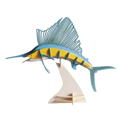 Sailfish 3D Cardboard Model Kit Fridolin