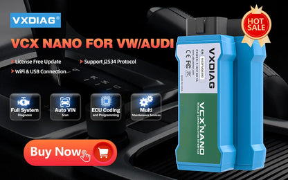 VXDIAG VCX SE J2534 Passthru Programmer OEM Reprogramming Diagnostic Tool for 11+ Brands for Mercedes Benz VW BMW JLR Porsche