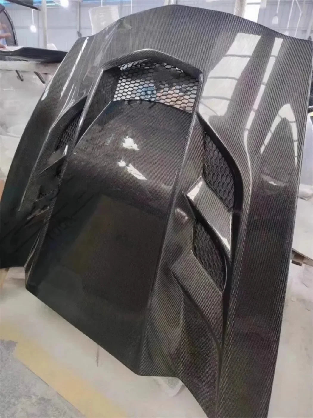 Body Kit Carbon Fiber Engine Hood Engine Cover Assembly For Chevrolet Corvette C7 Modified New Style Auto Accessories