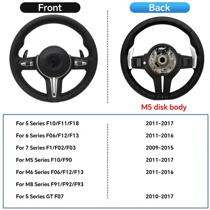 Interior M Series Leather Steering Wheel For BMW M3 M5 F20 F22 F23 F30 F33 F34 X1 F48 X5 F15 X3 F25 F80 E90 E70 E84 With Paddles