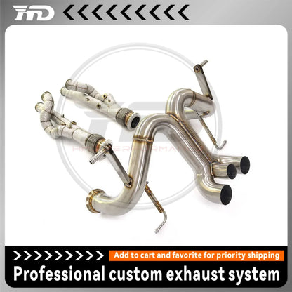 HMD Exhaust System Stainless Steel Performance Catback full sets for Lamborghini Aventador LP740 6.5 without valve