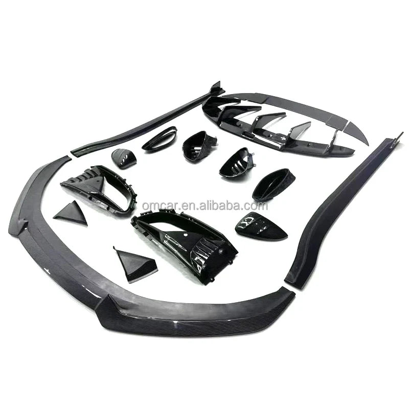 Car Exterior Accessories Dry Carbon Fiber Body Kit Front Lip Side Skirts Rear Diffuser Spoiler Wing Mirrors for Lotus Emira