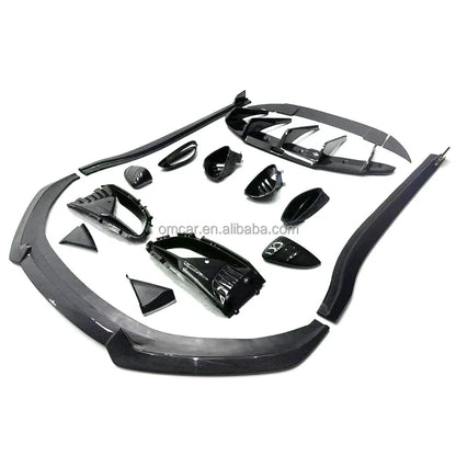 Car Exterior Accessories Dry Carbon Fiber Body Kit Front Lip Side Skirts Rear Diffuser Spoiler Wing Mirrors for Lotus Emira